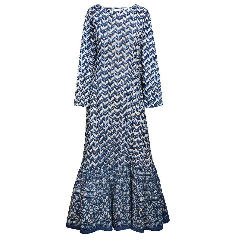 Prisma Indigo Cotton Mermaid Dress