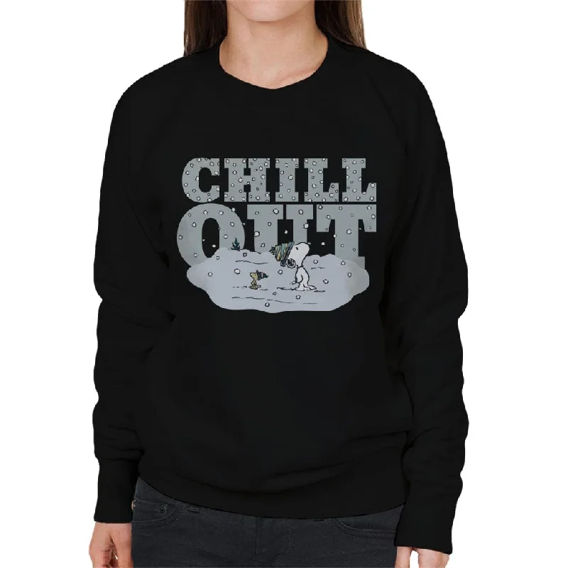 Peanuts Snoopy Woodstock Winter Chill Out Women's Sweatshirt