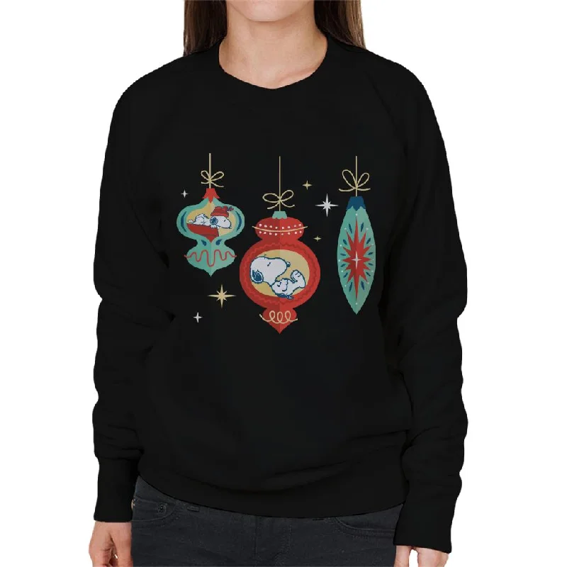 Peanuts Snoopy Asleep In A Bauble Women's Sweatshirt