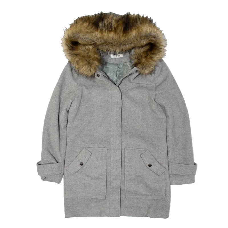 NAF NAF Parka Jacket Grey Womens S