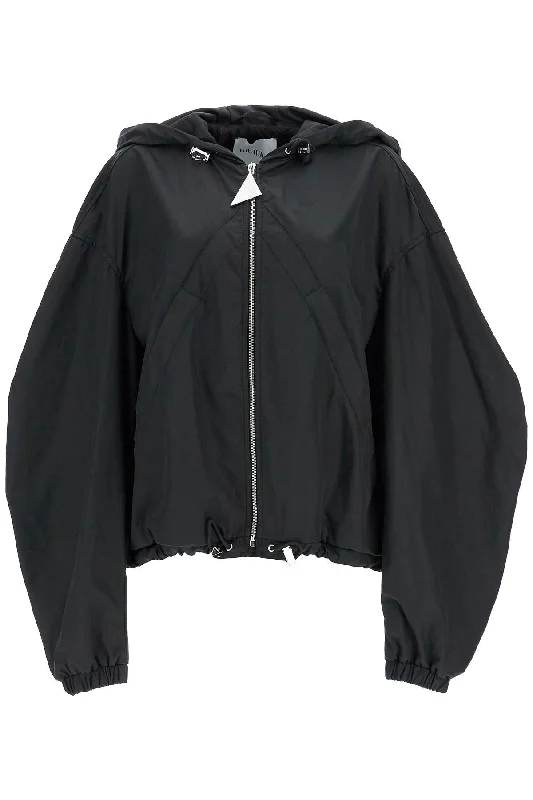 The Attico Women's Oversized  Hooded Bomber Jacket In Polyester