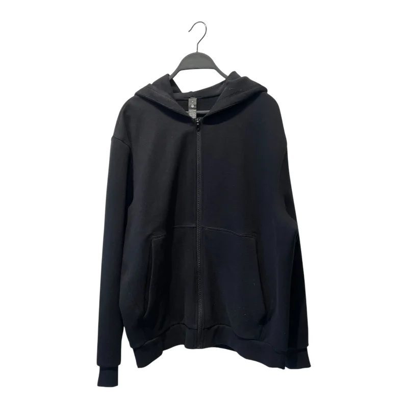 lululemon/Zip Up Hoodie/M/Cotton/BLK/ZIP UP