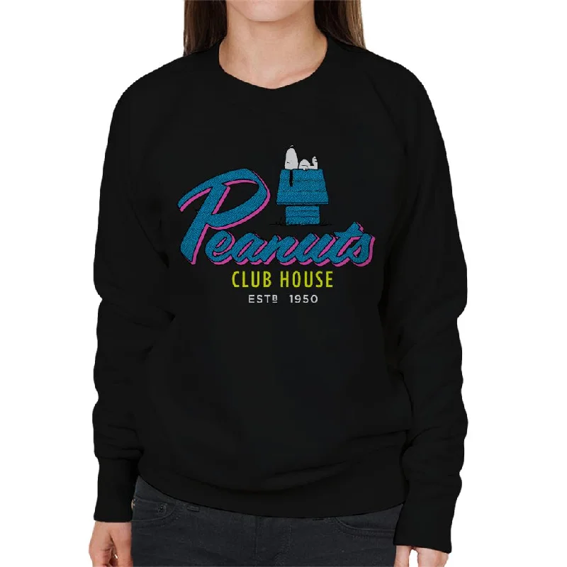 Peanuts Snoopy Club House Women's Sweatshirt