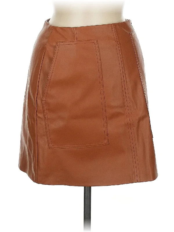 Faux Leather Skirt