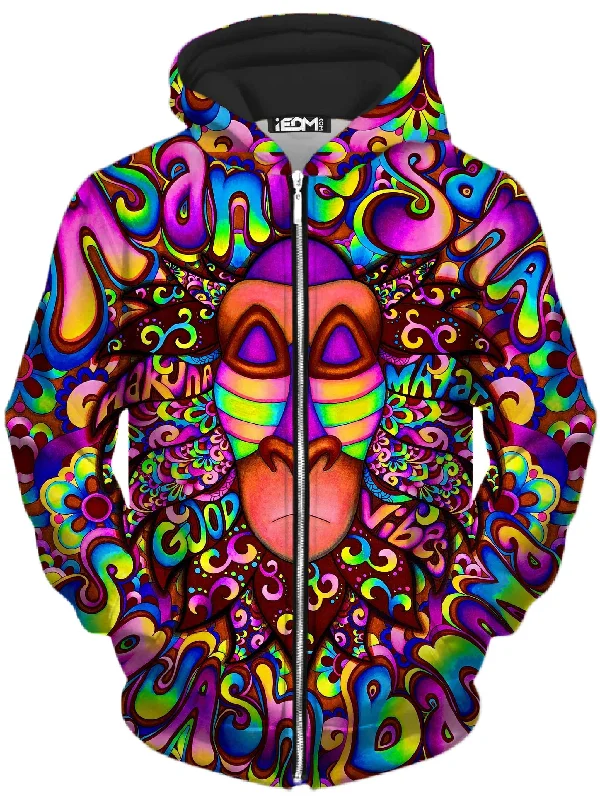 Rafiki Vibes Unisex Zip-Up Hoodie