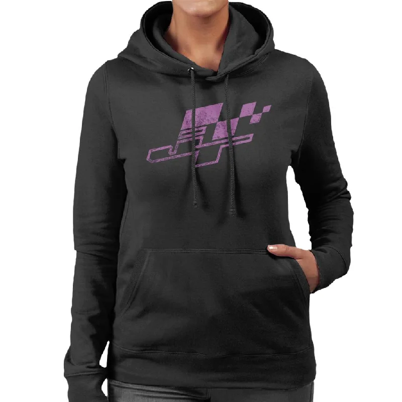 JT Racing Purple Logo Women's Hooded Sweatshirt