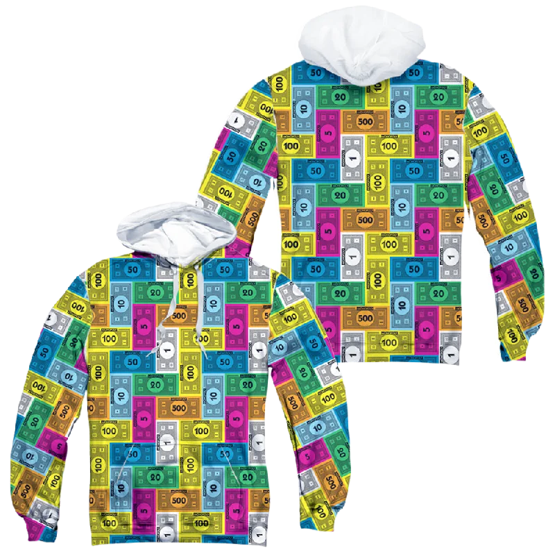 Hasbro Monopoly Cash Rich (Front/Back Print) - All-Over Print Pullover Hoodie