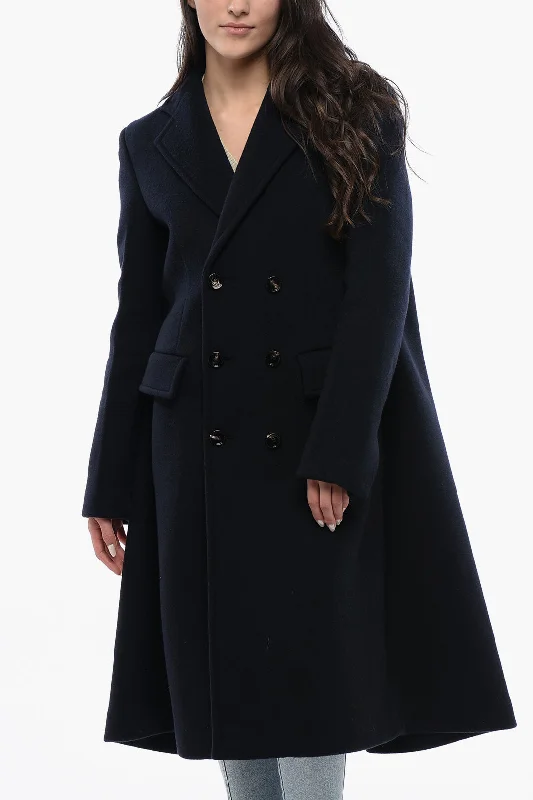 Bottega Veneta Double-Breasted Coat With Flap Pockets