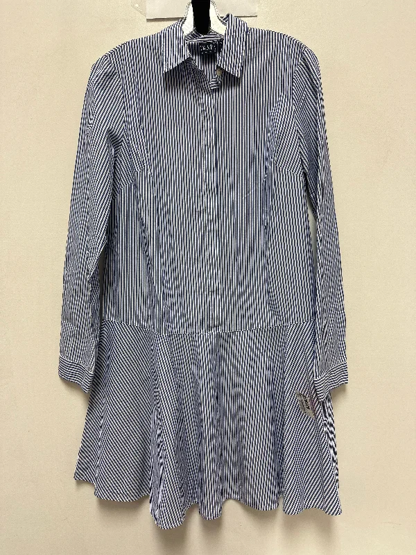 Dress Casual Midi By Gap In Blue & White, Size: S