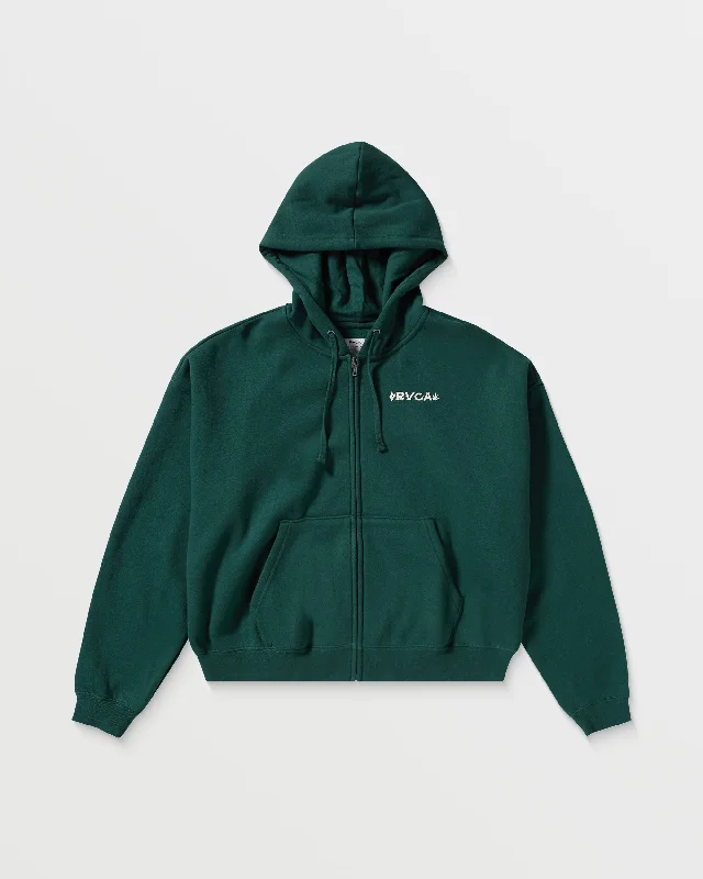 Court Zip Hoodie - Pineneedle