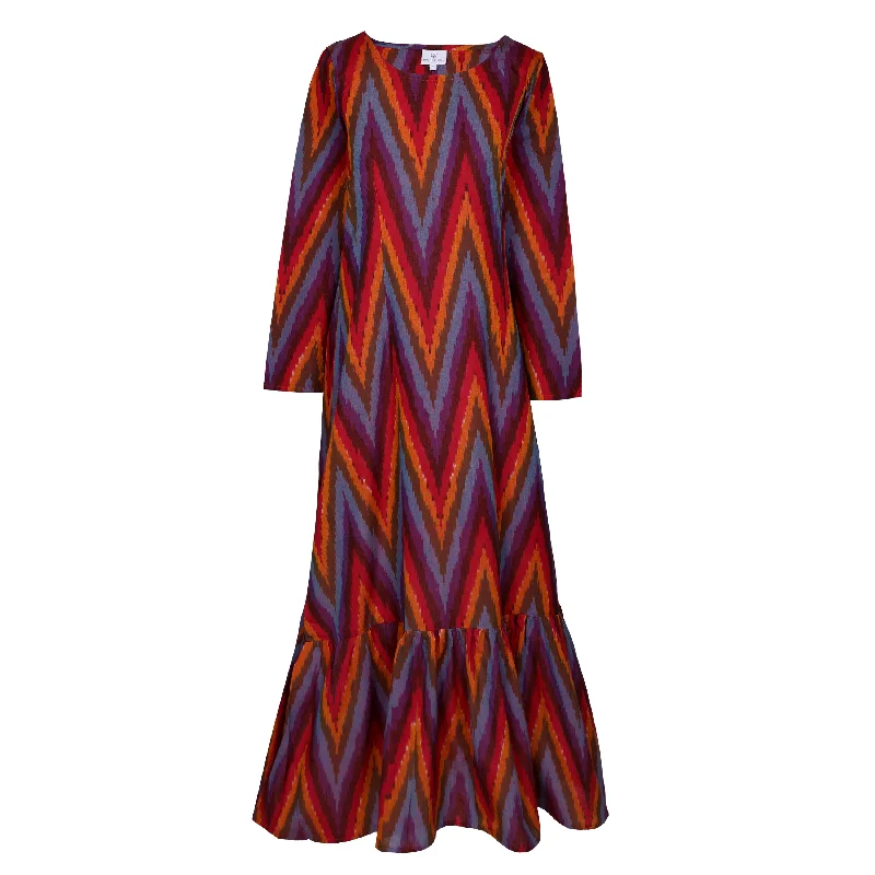 Xanadu Zig Zag Mermaid Dress Hand Woven