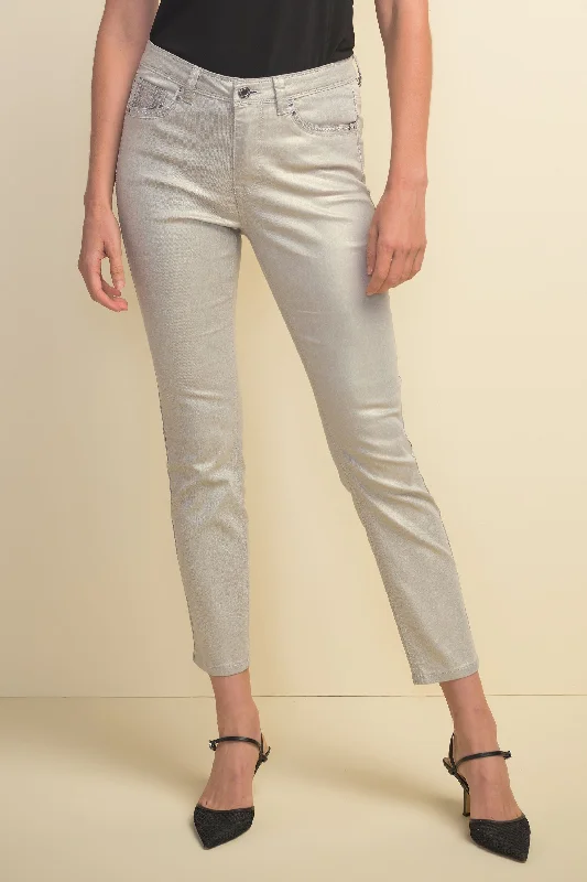 Joseph Ribkoff Slm-Fit, Metallic Jeans