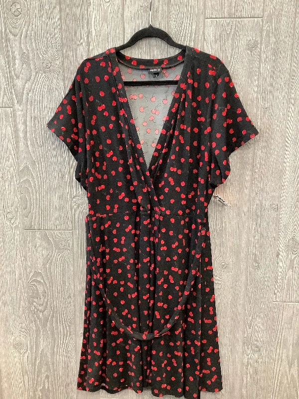 Dress Casual Midi By Torrid In Black & Red, Size: 3x