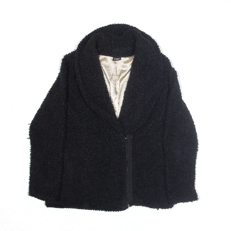 TCHEKA Teddy Coat Black Womens M