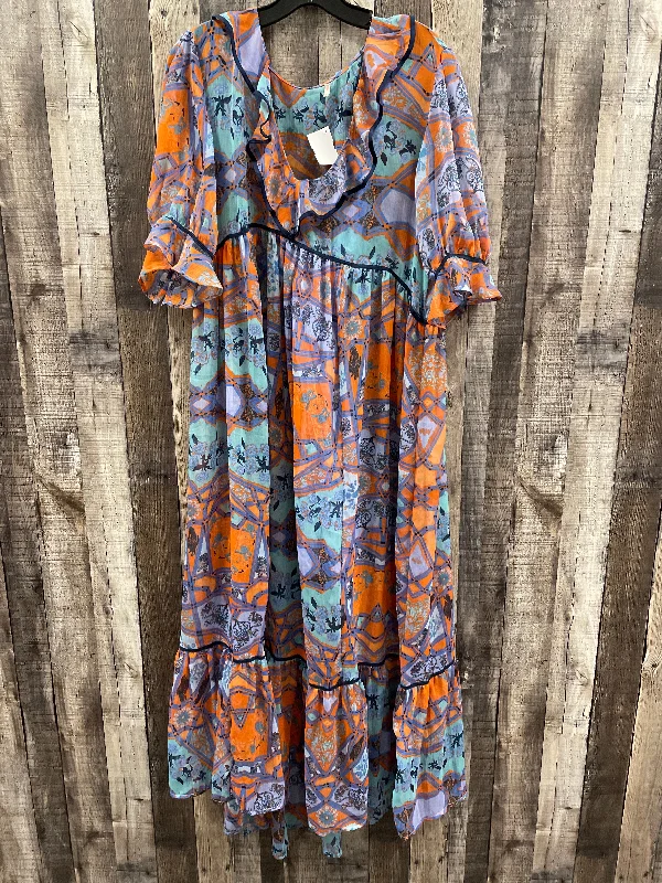 Dress Casual Maxi By Free People In Multi-colored, Size: M