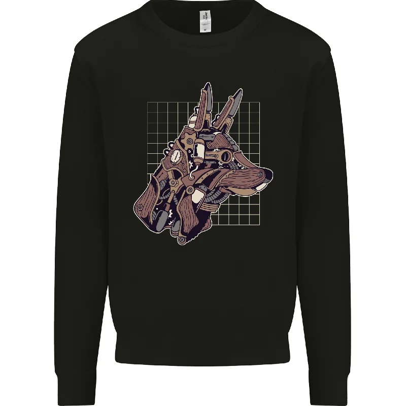 A Steampunk Wolf Mens Sweatshirt Jumper