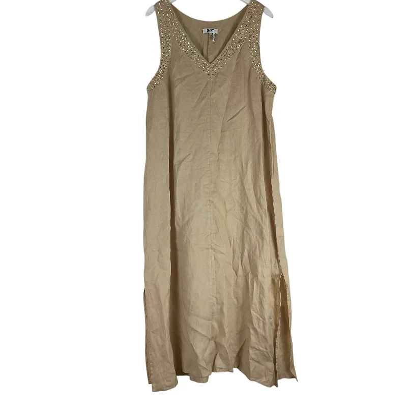 Dress Casual Maxi By Dkny In Brown, Size: Xl