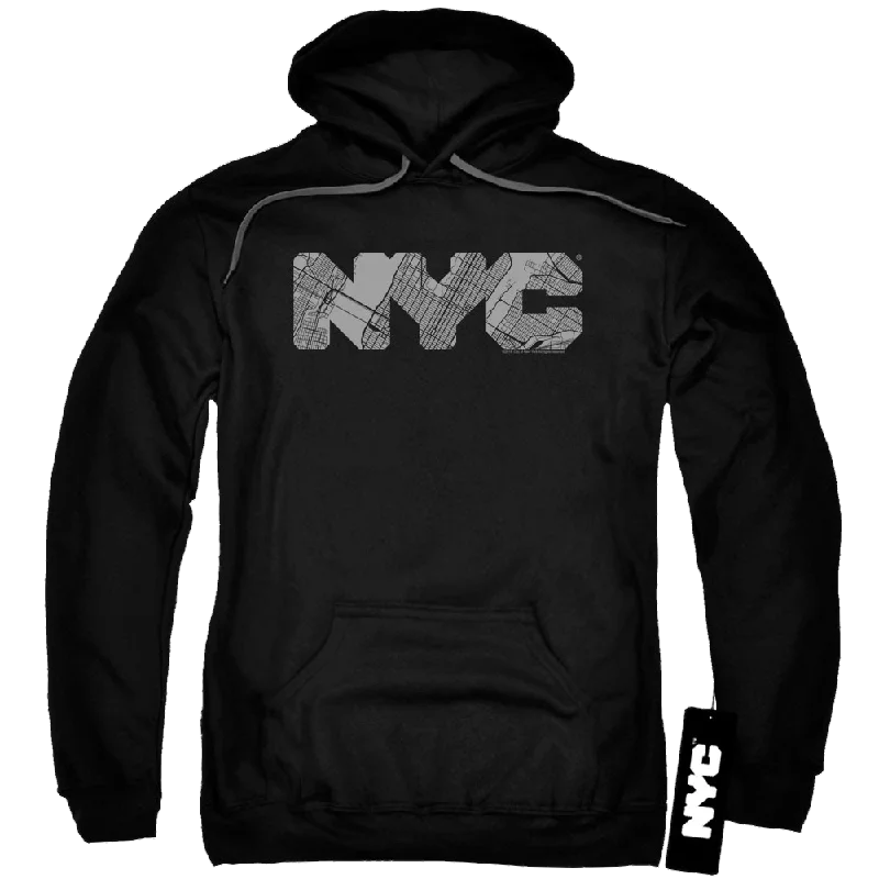 NYC Nyc Map Fill - Pullover Hoodie