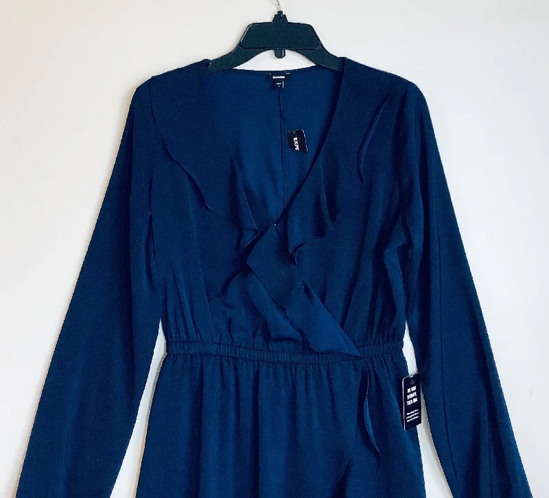 Dress Casual Midi By Express In Blue, Size: S