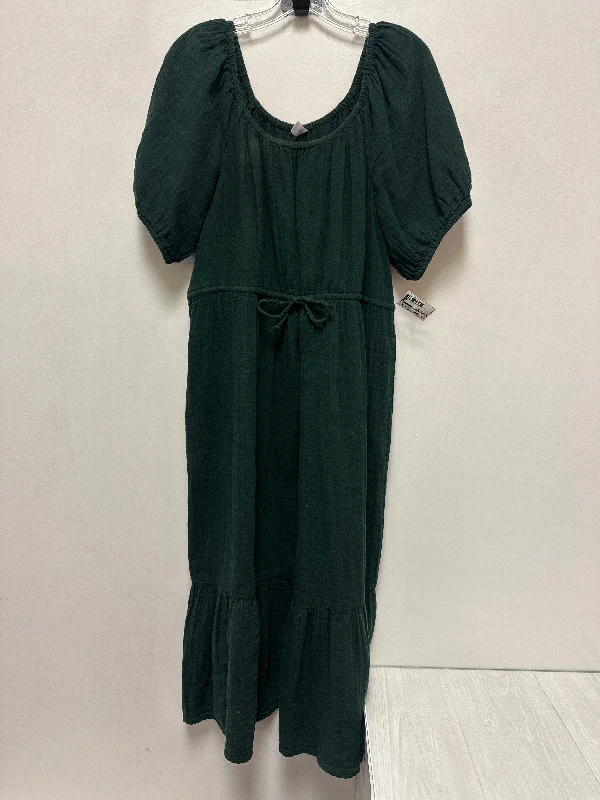 Dress Casual Maxi By Old Navy In Green, Size: L