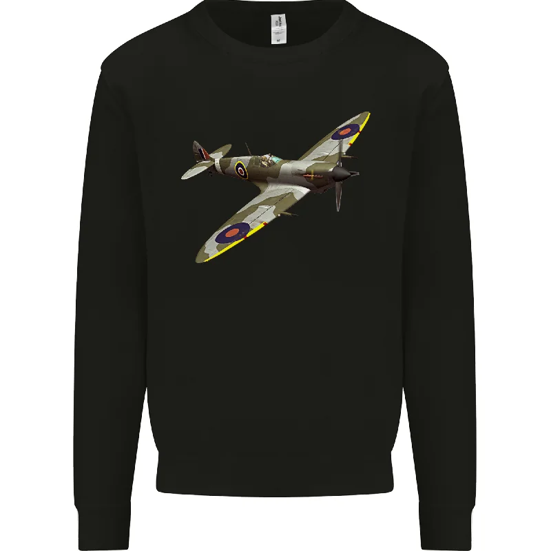 A Supermarine Spitfire Flying Solo Mens Sweatshirt Jumper