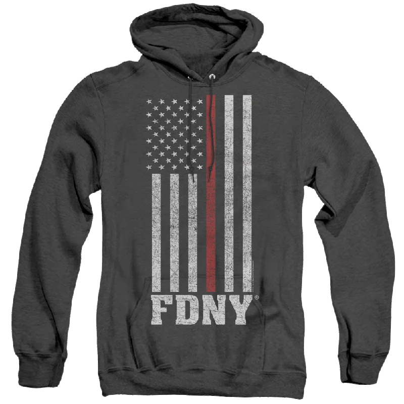 NYC Thin Red Line - Heather Pullover Hoodie