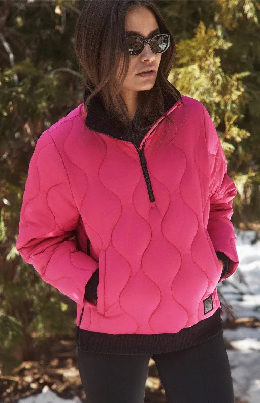 Nelly 1/2 Zip Pullover Jacket | Pink