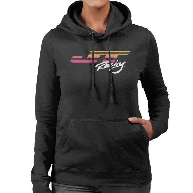 JT Racing Sunset Stripes Logo Women's Hooded Sweatshirt