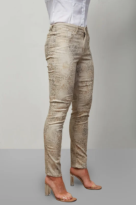 Joseph Ribkoff Animal Print Jeans