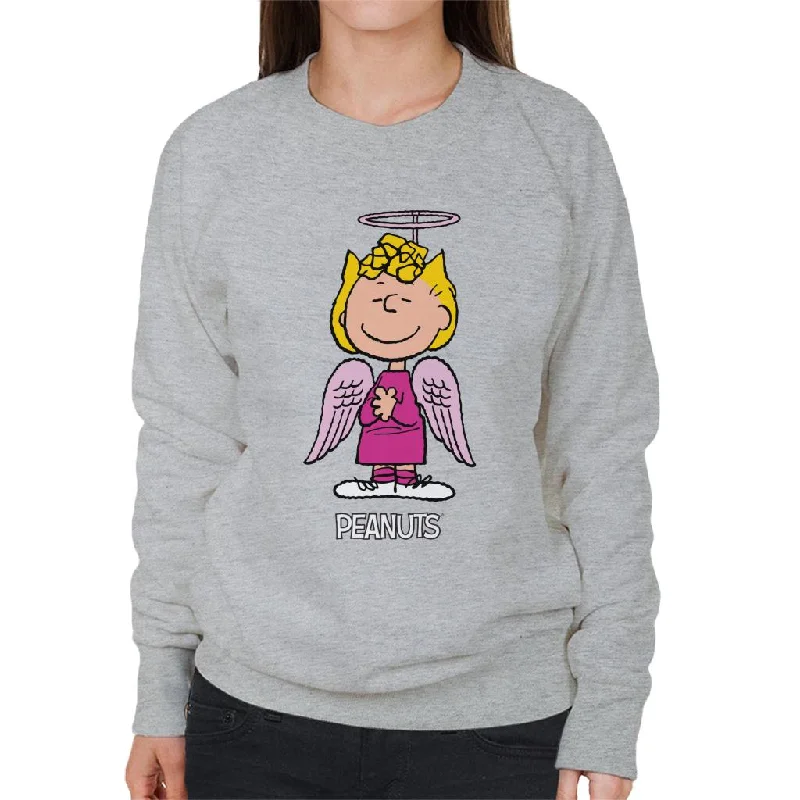 Peanuts Halloween Angel Sally Brown Women's Sweatshirt