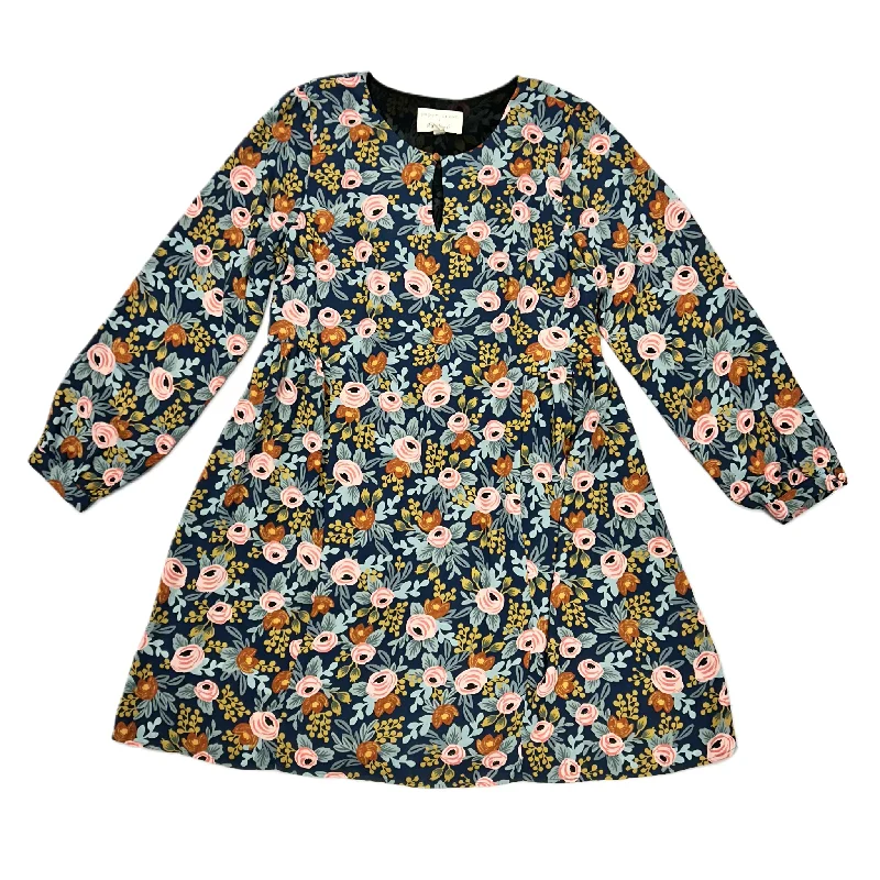 Dress Casual Short By Paper Crown In Floral Print, Size: L