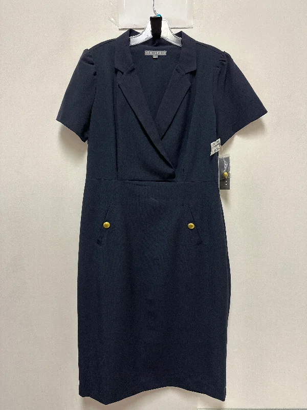 Dress Casual Short By Sharagano In Navy, Size: M