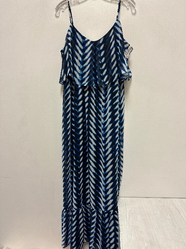 Dress Casual Maxi By Maggy London In Blue, Size: Xl