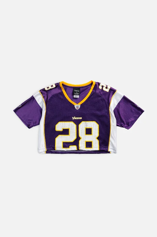 Rework Crop Minnesota Vikings NFL Jersey - S