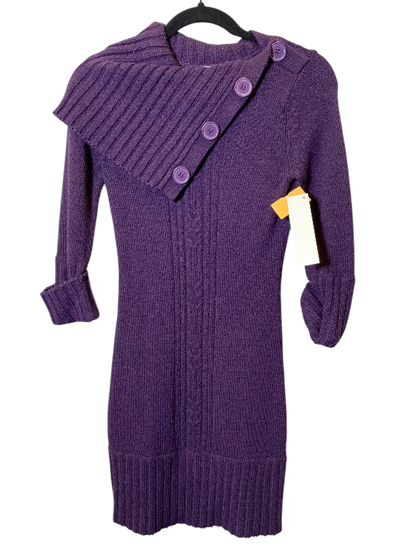 Dress Sweater By Granite In Purple, Size: S