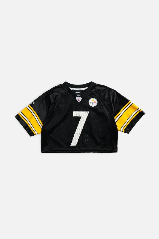 Rework Crop Pittsburgh Steelers NFL Jersey - S