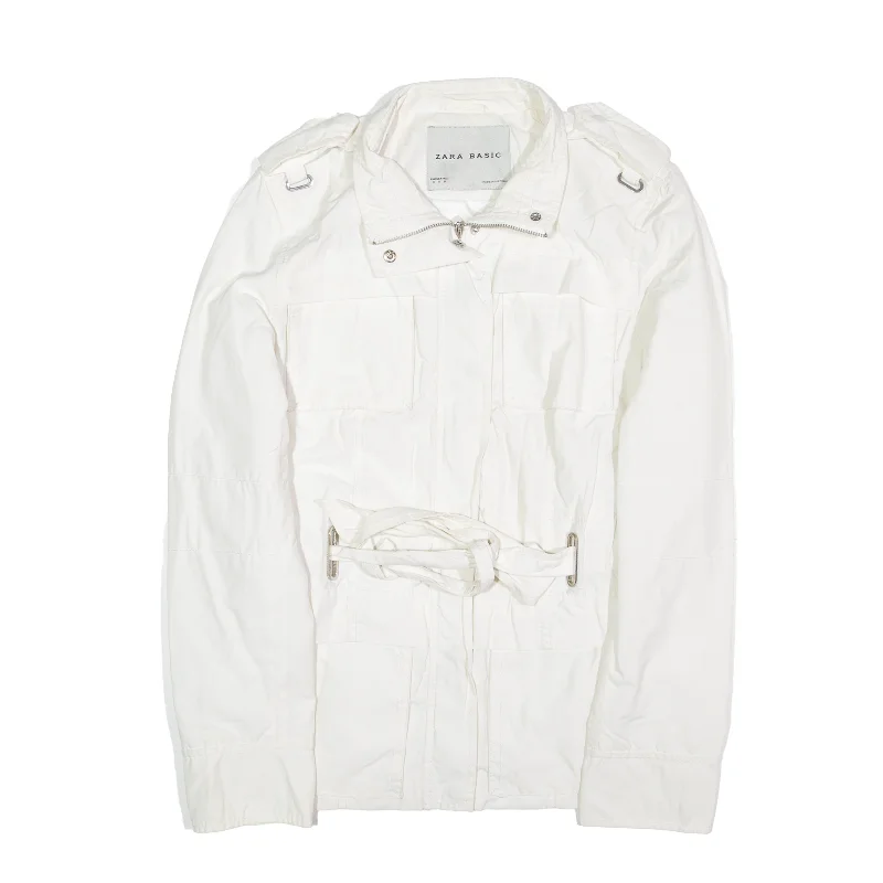 ZARA BASIC Jacket White Womens S