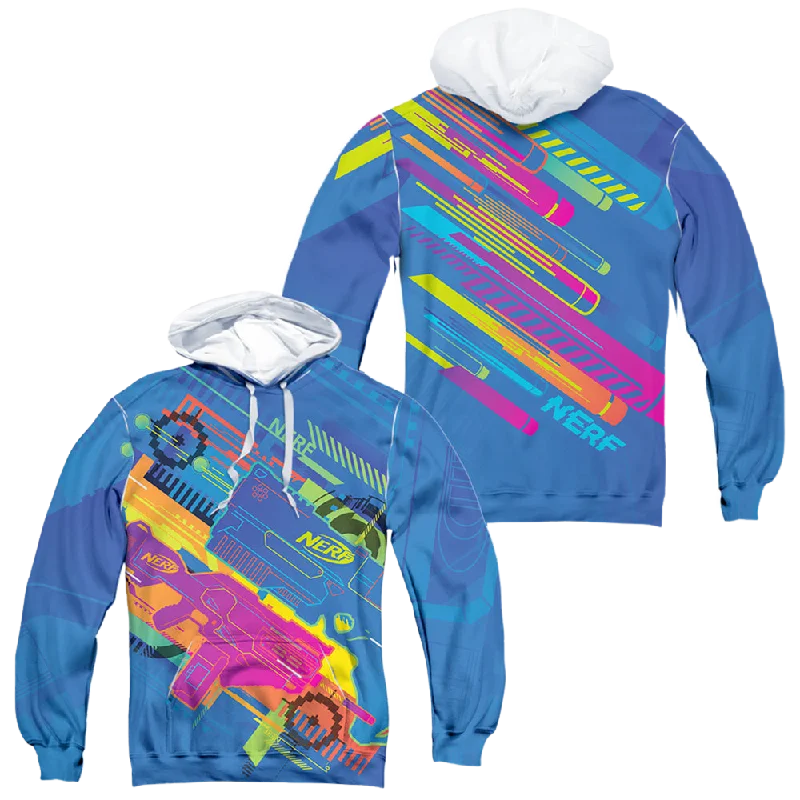 Hasbro Neon Collage (Front/Back Print) - All-Over Print Pullover Hoodie