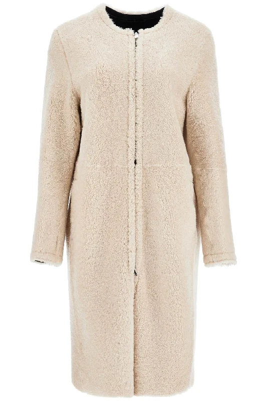 Toteme Women's  Shearling Coat With Zip